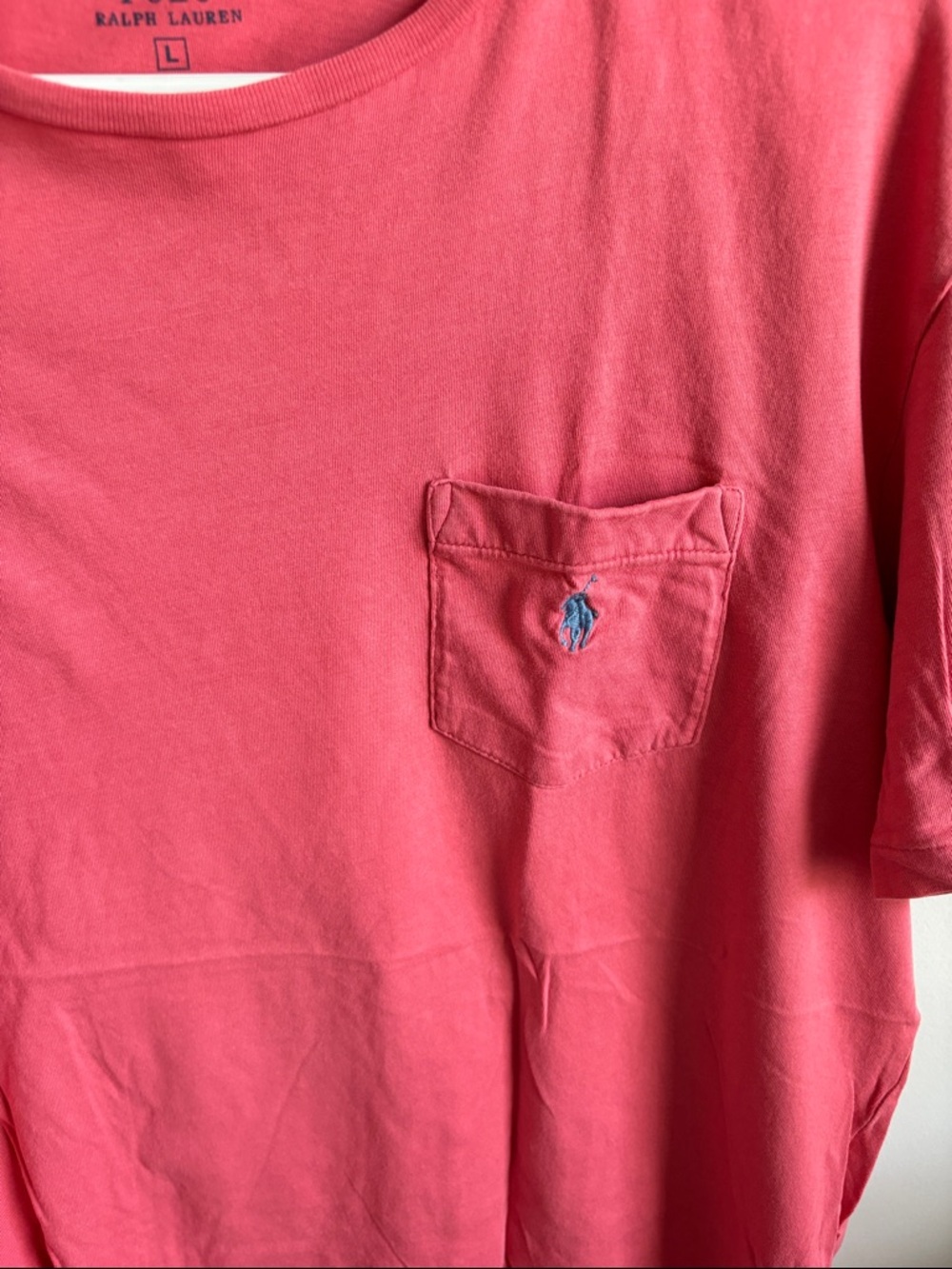 Polo by Ralph Lauren Coral Pocket Tee - Picture 3 of 4